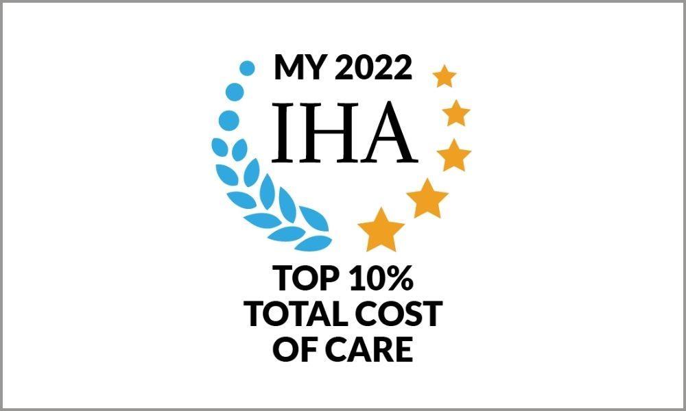 graphic of the IHA award received